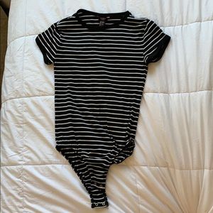 Forever 21 Striped Bodysuit